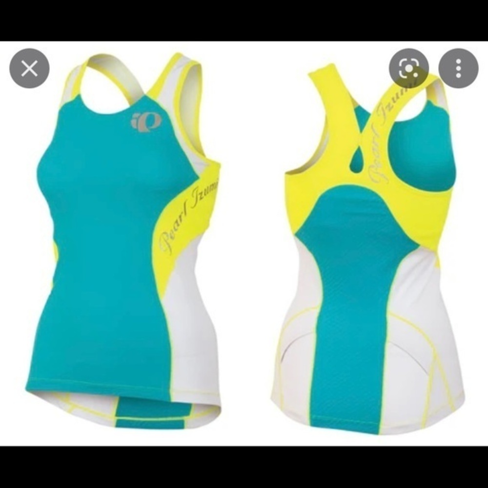 Pearl Izumi Elite Pursuit Tri Tank - Womens - Dazzling Blue-Atlantis - size XS